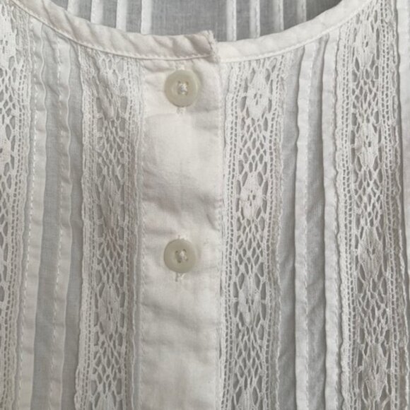 Blouse Sleeveless Cotton Lace - Picture 3 of 4